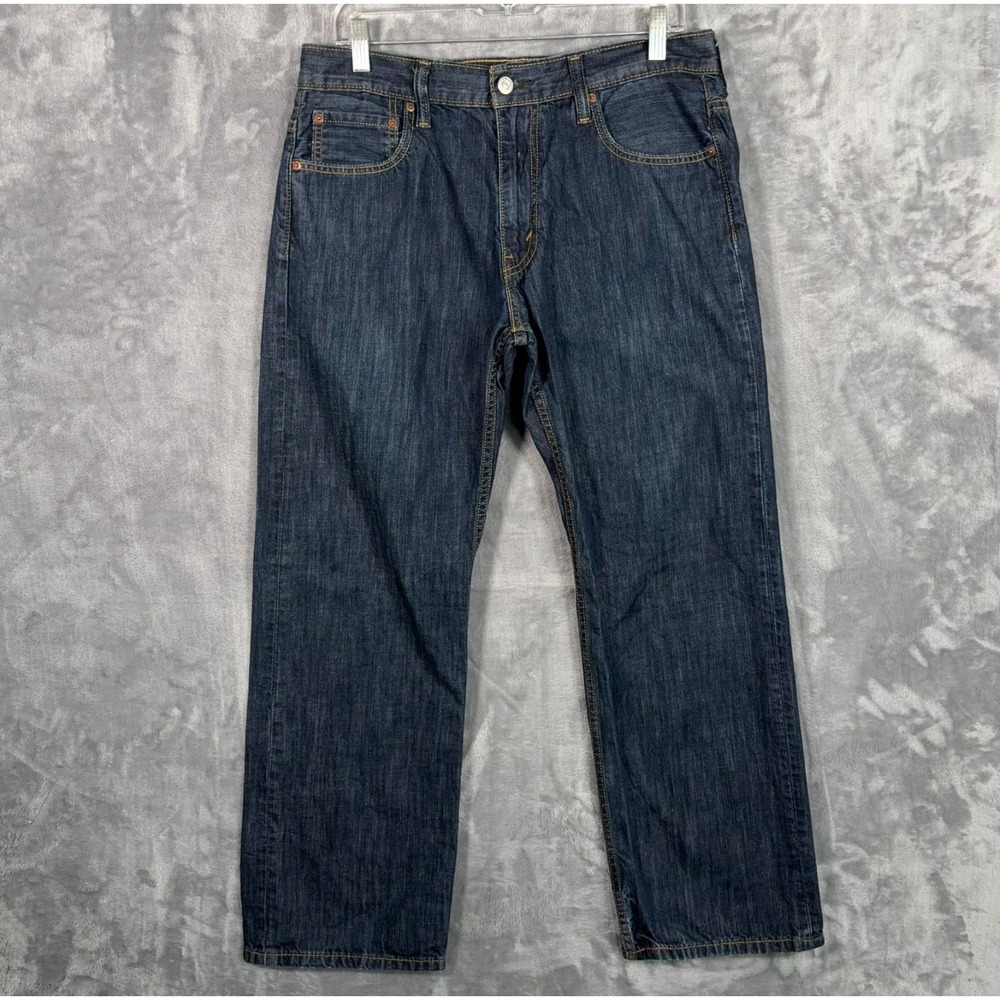 Levis 569 Jeans Mens 33x32 (33x29) Loose Straight Blue Denim Y2K Baggy Wide Leg